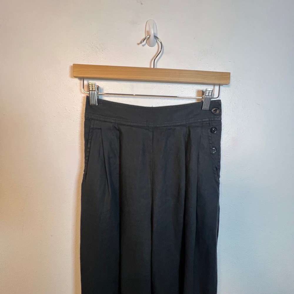 Outerknown Eclipse Pleated Linen Sailor Pants Cro… - image 3